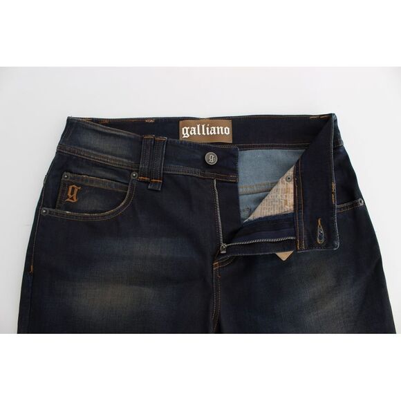 John Galliano Jeans Straight Leg Women Blue Jeans & Pants - Picture 5 of 6